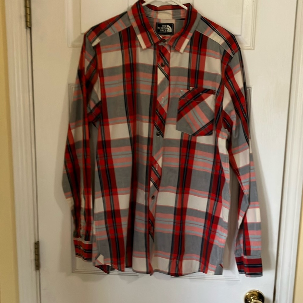 The North Face Button Down Plaid Shirt Med